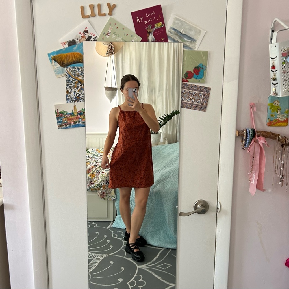 Rust Orange Sleeveless Dress from H&M